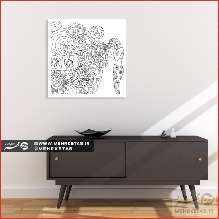 تخته شاسی رنگ آمیزی بزرگسالان کد 1358 - تصویر 2