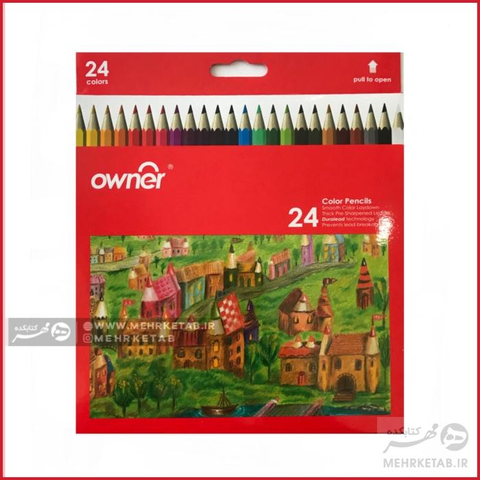 مداد رنگی 24 رنگ اونر