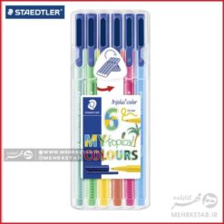 ماژیک ۶ رنگ استوایی استدلر  staedtler my tropical colours markers