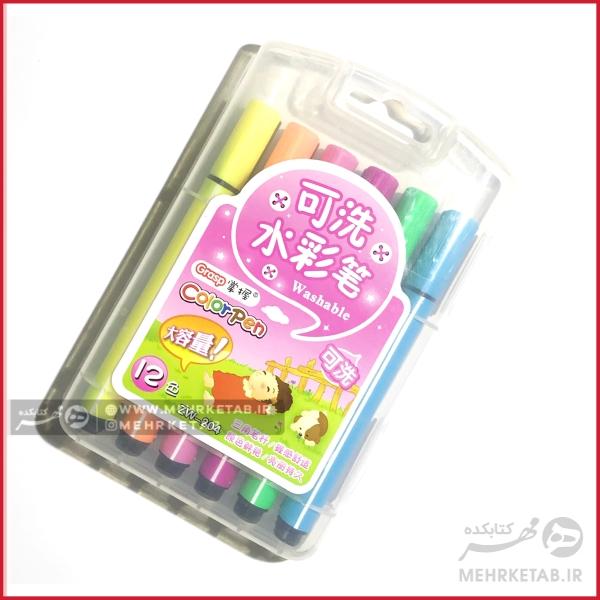 ماژیک 12 رنگ قابل شستشوی گرسپ GRASP COLOR MARKER PACK OF 12 - تصویر 4