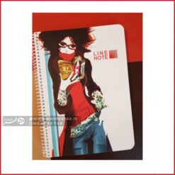 دفتر وزیری لاین نوت طرح دختر تنها