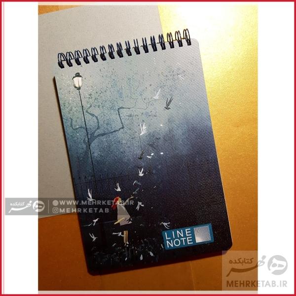 دفتر یادداشت لاین نوت طرح دختر و کبوتر