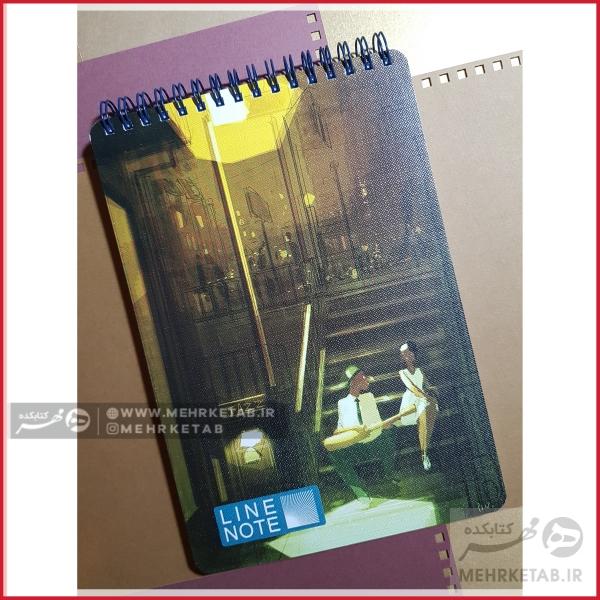 دفتر یادداشت لاین نوت طرح شب و گیتار
