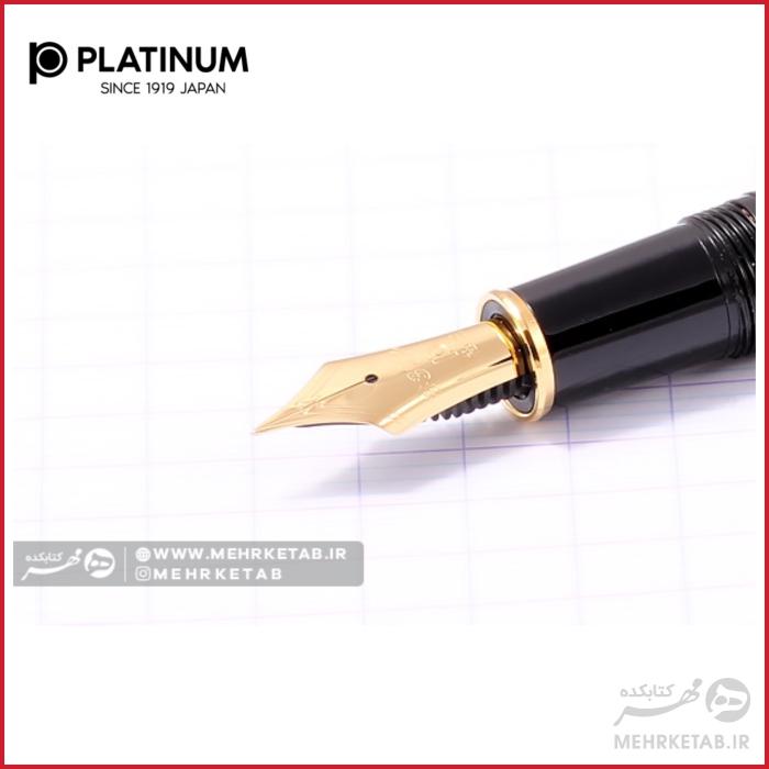خودنویس پلاتینیوم مدل پی تی بی 5000 با نوک با روکش از جنس طلای 14 عیار Platinum ptb-5000 B Fountain pen - تصویر 2