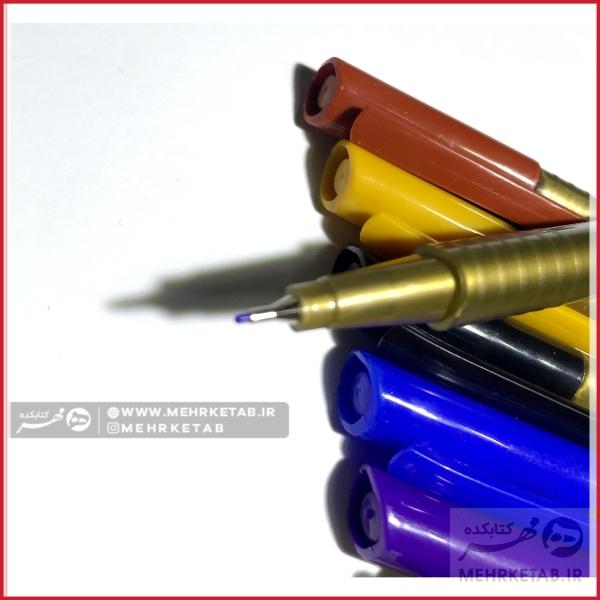 روان نویس نوک نمدی 12 رنگ لوکینگ با جامدادی looking triplus fineliner pack of 12 - تصویر 2