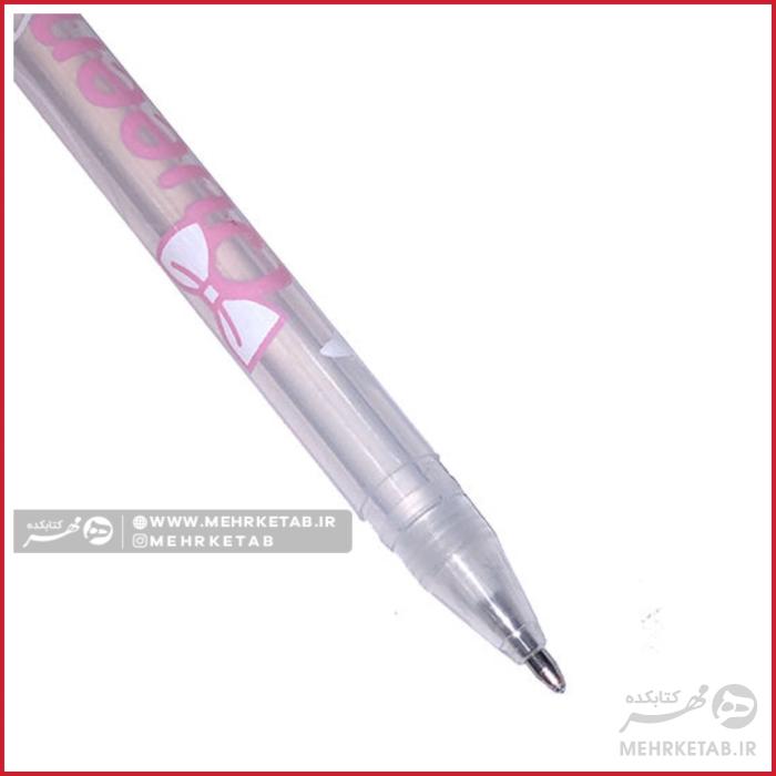 خودکار سفید مدل کویین 188 Queen  188  White Pastel Pen - تصویر 2