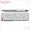 خودکار کرن داش سری 849 رنگ خاکستری اوریجینال Caran D'ache 849 ORIGINAL Ballpoint Pen, with Holder