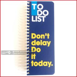 دفتر برنامه ریزی سیمی رنگ آبی to do list