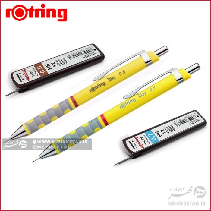 مداد مکانیکی 0.7 میلی متری روترینگ مدل تیکی rotring tikky mechanical pencil - تصویر 3