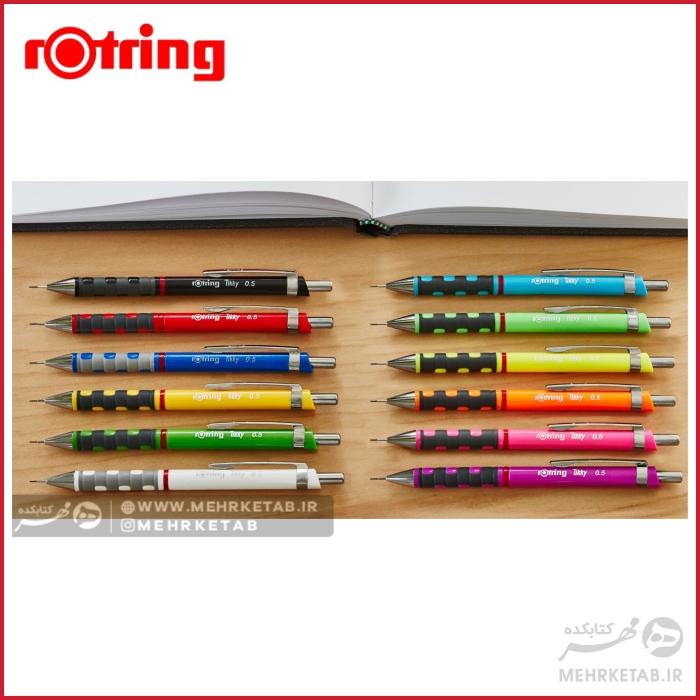 مداد مکانیکی 0.7 میلی متری روترینگ مدل تیکی rotring tikky mechanical pencil - تصویر 5