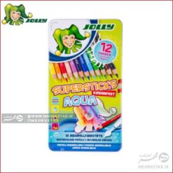 مداد رنگی 12 رنگ آبرنگی جولی Jolly Supersticks Aqua Pencil 12