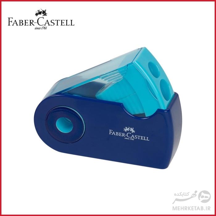 تراش دو سوراخ فابرکاستل مدل اسلیو رنگهای فانتزی faber castell  double hole SLEEVE Sharpener