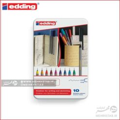 روان نویس نوک نمدی ادینگ 10 رنگ edding 55 Fineliner Pack of 10