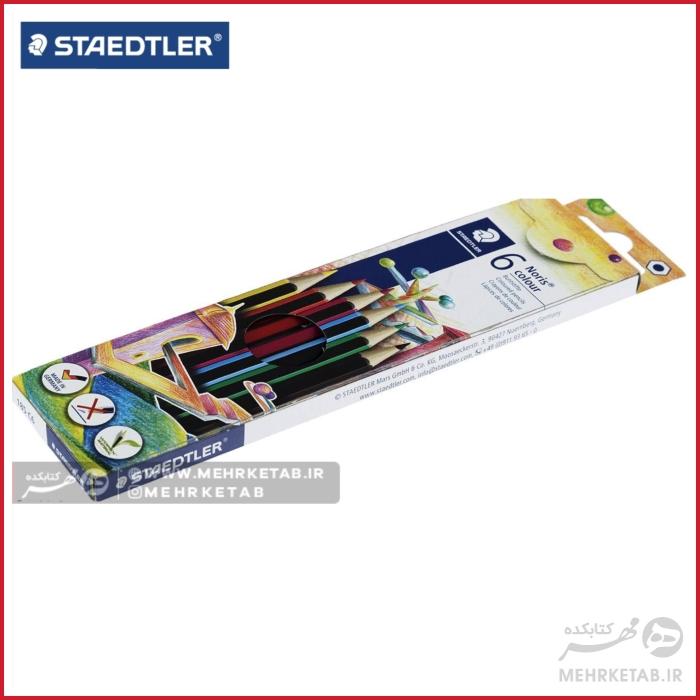 مداد رنگی 6 رنگ استدلر وپکس نشکن سری نوریس Noris Staedtler wopex-6 color  Pencils - تصویر 6
