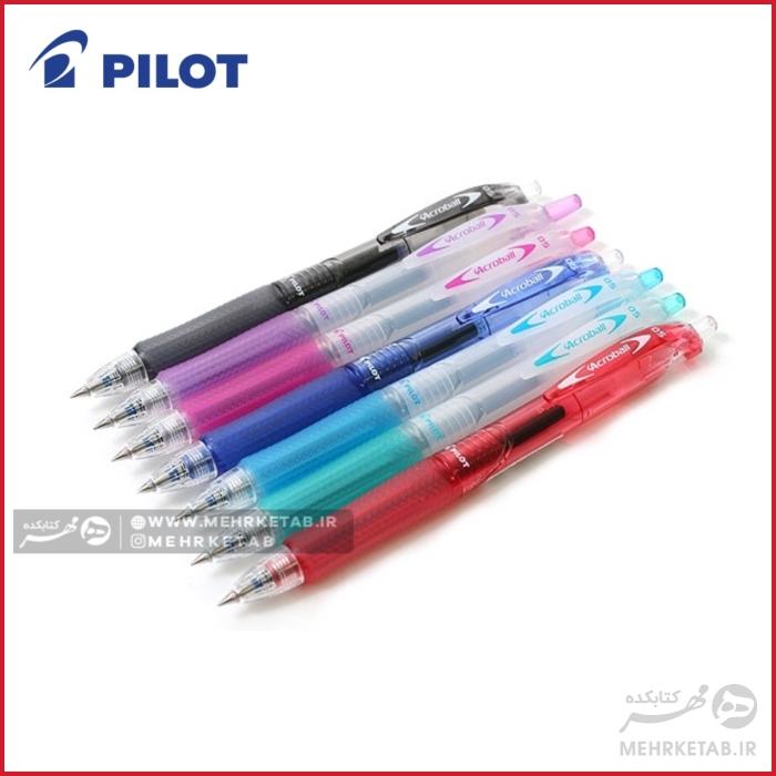 خودکار فنری آکروبال پایلوت بدنه شفاف Pilot Acroball Pro Retractable Advanced Ink Ball Point Pen
