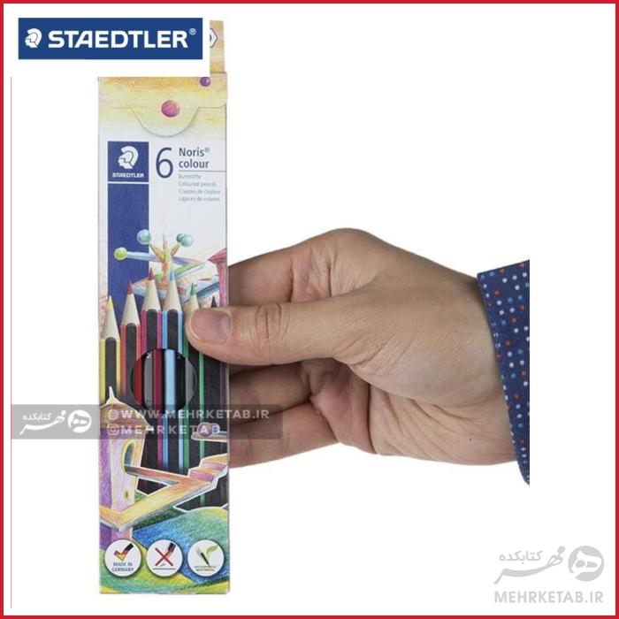 مداد رنگی 6 رنگ استدلر وپکس نشکن سری نوریس Noris Staedtler wopex-6 color  Pencils - تصویر 5