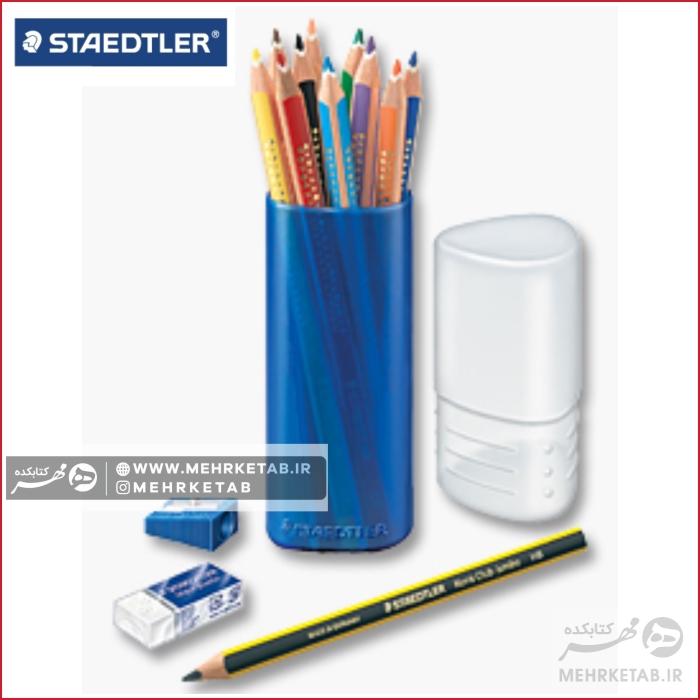 مداد رنگی 10رنگ استدلر سری نوریس Staedtler Noris club 10 colored pencil - تصویر 4