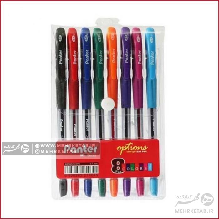 ست خودکار هشت رنگ ریزنویس پنتر