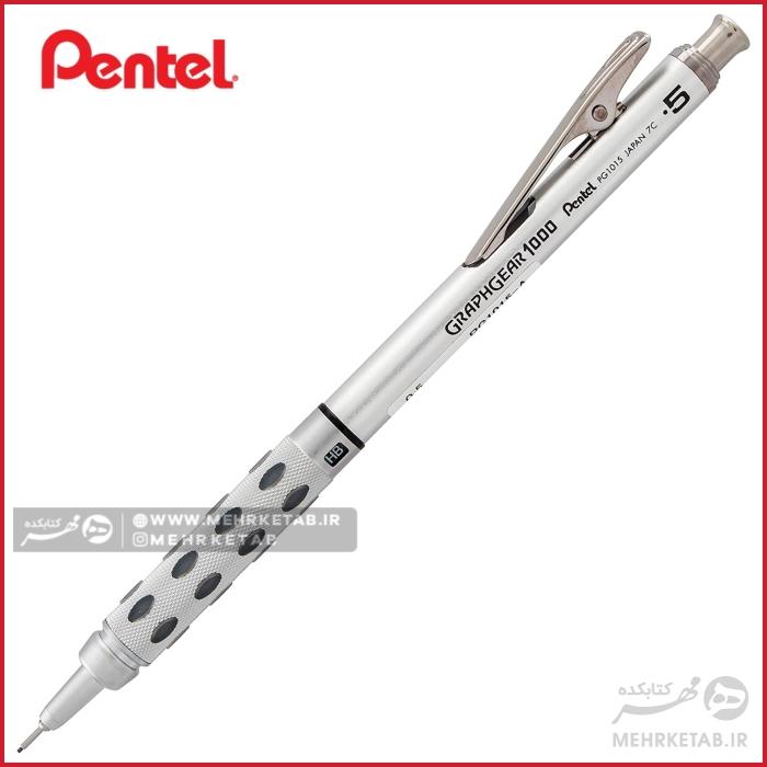 مداد مکانیکی پنتل گراف 1000 با گیره متحرک Pentel GraphGear 1000 Mechanical Pencil, (0.5mm) - تصویر 3