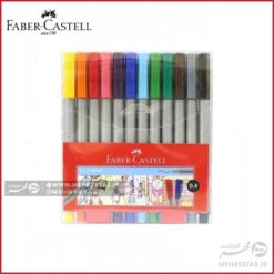 روان نویس نوک نمدی 12 رنگ فابر کاستل faber castell 12 color fineliner