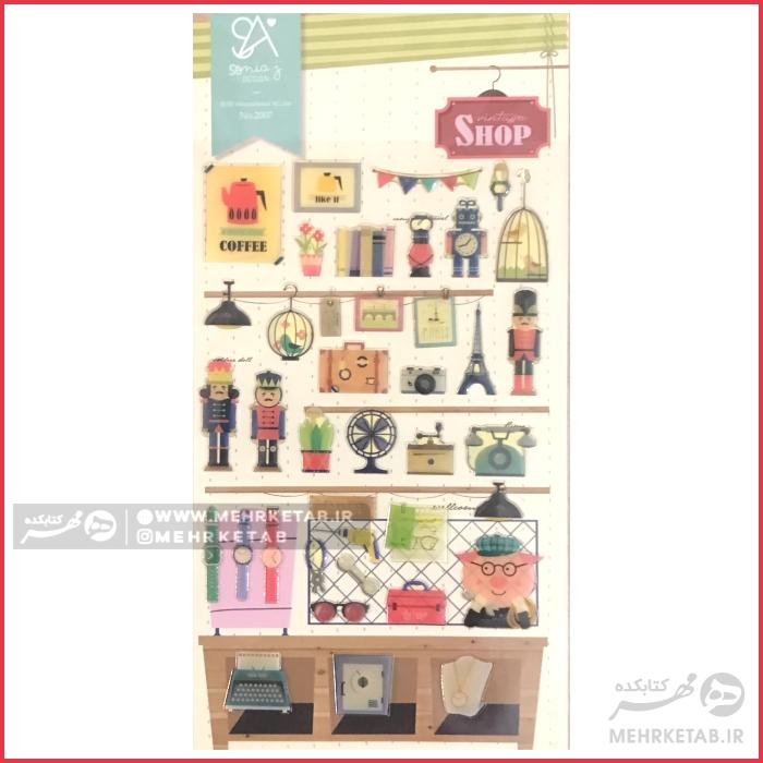 استیکر لاتک طرح فروشگاه برجسته  Latech Sticker