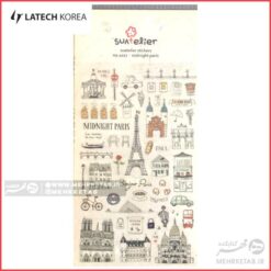 استیکر لاتک طرح دیدنی های جهان  Latech Sticker