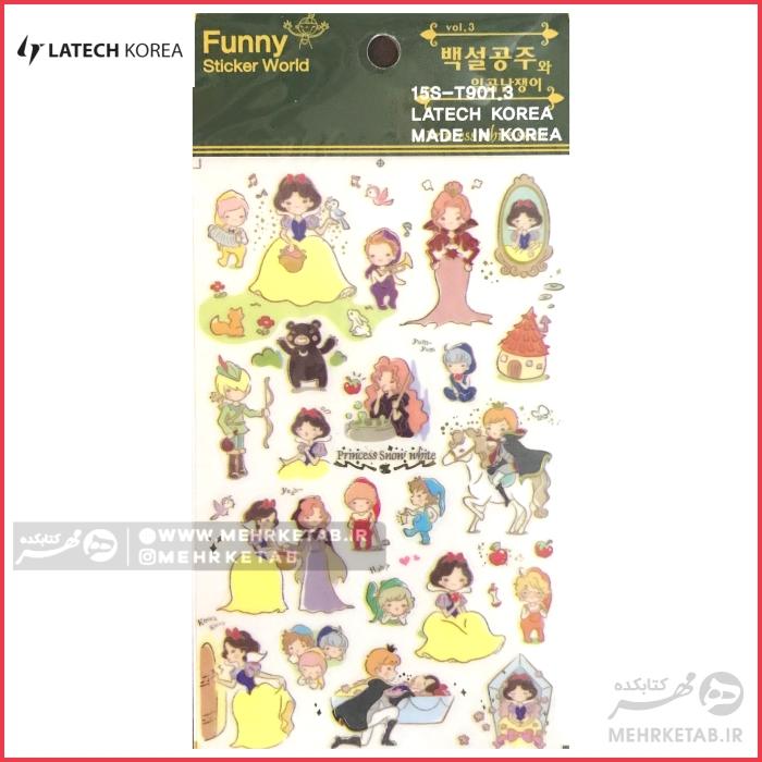 استیکر لاتک طرح بانوی زمستان