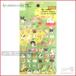استیکر لاتک طرح حیوانات خانگی برجسته