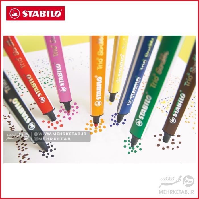 ماژیک 8 رنگ تریو اسکریبی استابیلو - تصویر 2