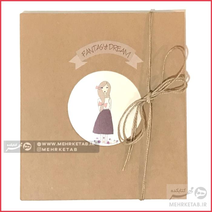 دفتر یادداشت جلد کرافت طرح دختر - تصویر 6
