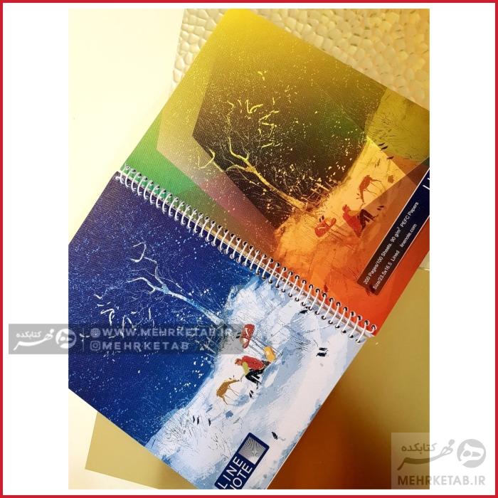 دفتر وزیری لاین نوت طرح عاشقانه های زمستان
