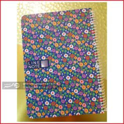 دفتر وزیری لاین نوت طرح گل های دامنه کوه