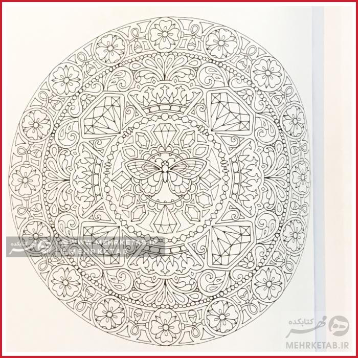 کتاب رنگ آمیزی بزرگسالان پروانه رنگی ایوی - تصویر 4