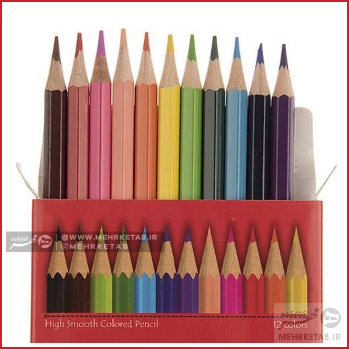 مداد رنگی 12 رنگ جعبه مقوایی پنتر - تصویر 2