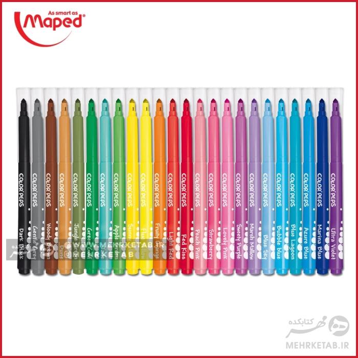 ماژیک 24 رنگ مپد - تصویر 2