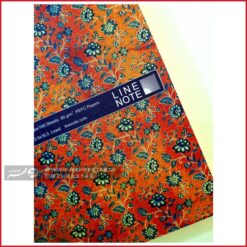 دفتر وزیری لاین نوت طرح گل های آتشفشان