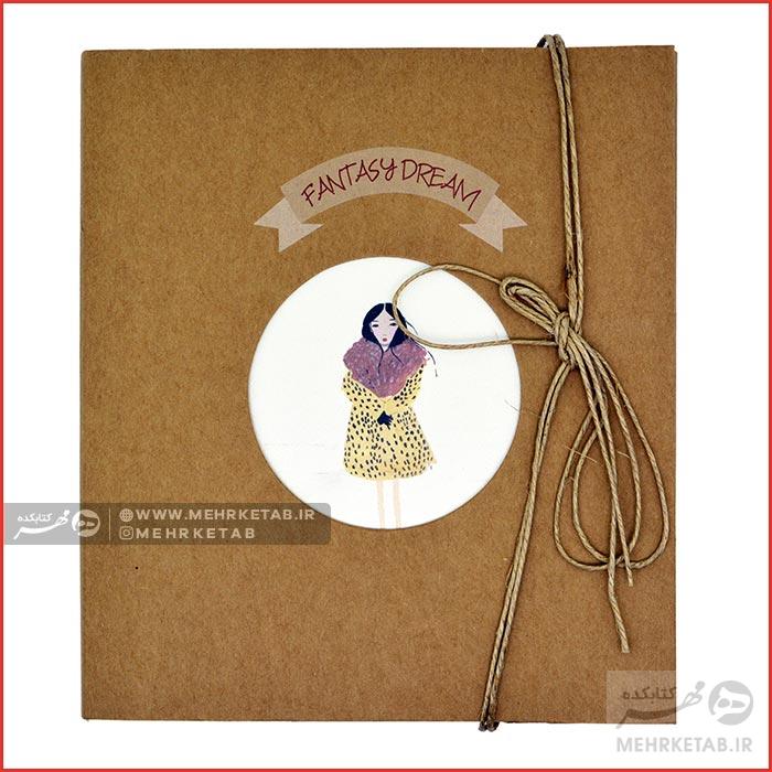دفتر یادداشت جلد کرافت طرح دختر - تصویر 4