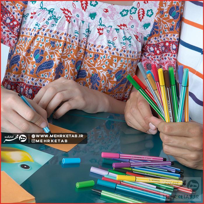 ماژیک ۲۰ رنگ حرفه ای  استابیلو  Stabilo Pen 68 20-color Metal Tin Set - تصویر 3
