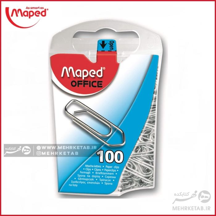 گیره کاغذ 100 عددی مپد maped paper clips