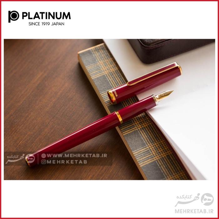 خودنویس پلاتینیوم مدل پی تی ال  5000 با نوک با روکش از جنس طلای 14 عیار Platinum ptl-5000  Fountain pen