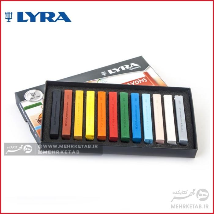 پاستل گچی 12 رنگ لیرا LYRA Soft Pastel Crayons