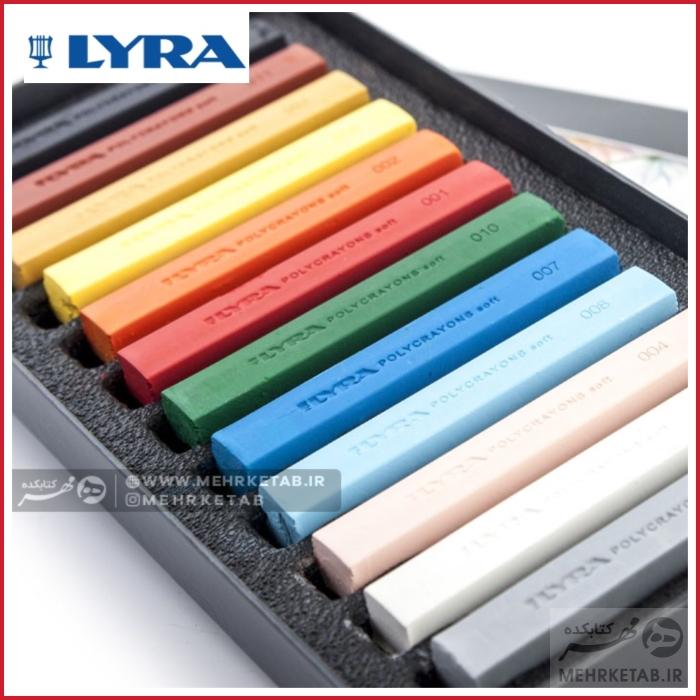 پاستل گچی 12 رنگ لیرا LYRA Soft Pastel Crayons - تصویر 2