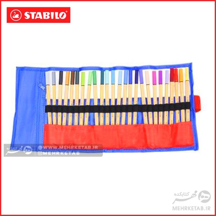 روان نویس نوک نمدی استابیلو ۲۵ رنگ طرح جدید - تصویر 3