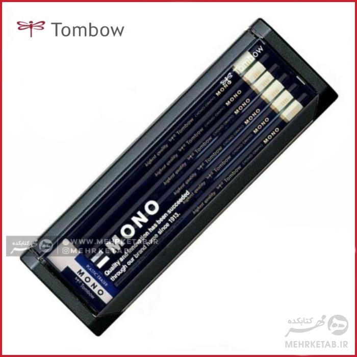 مداد تحریر و طراحی مونو  تامبو جعبه کادویی 12 عددی Tombow HB  Writing and drawing pencils - تصویر 3