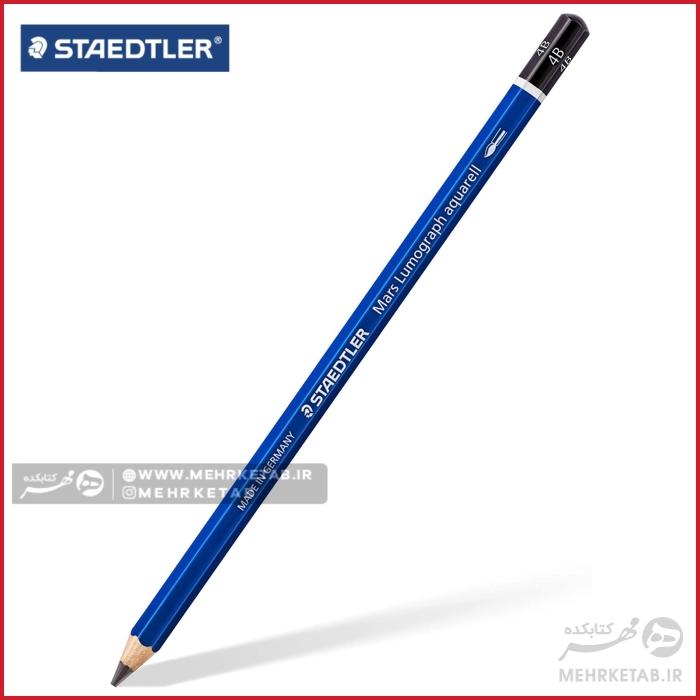 مداد طراحی استدلر 4B  سری مارس لوموگراف با قابلیت آبرنگی  Staedtler Mars 4B  Lumograph