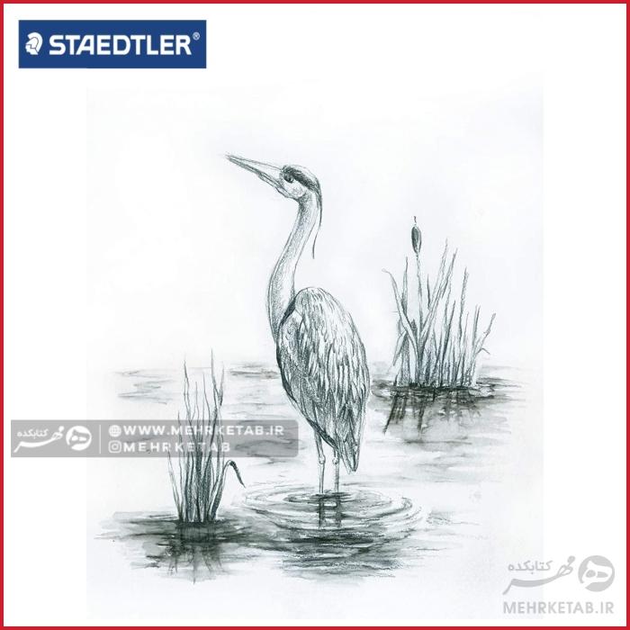 مداد طراحی استدلر 4B  سری مارس لوموگراف با قابلیت آبرنگی  Staedtler Mars 4B  Lumograph - تصویر 2