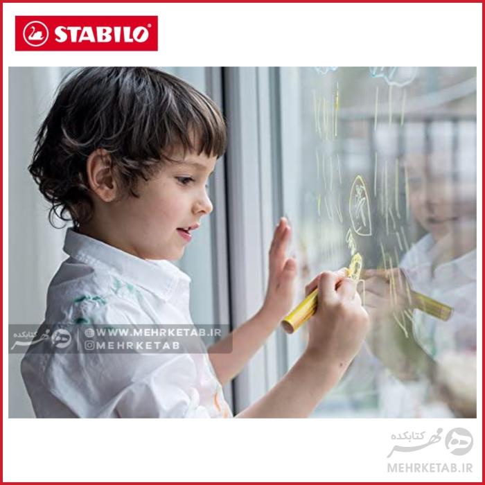 بسته شش عددی مداد سه کاره وودی استابیلو  Woody 3 in 1 - تصویر 3