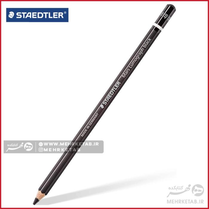 مداد طراحی استدلر سری مارس لوموگراف بدنه مشکی Staedtler Mars Lumograph
