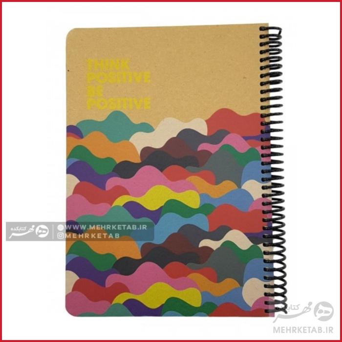 دفتر 100 برگ جلد سخت کرافت کاغذ کرم - تصویر 5