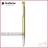 خودکار مینی پلاتینیوم بدنه فلزی مدل بی تی ای 500platinum mini iron pen BTE- 500